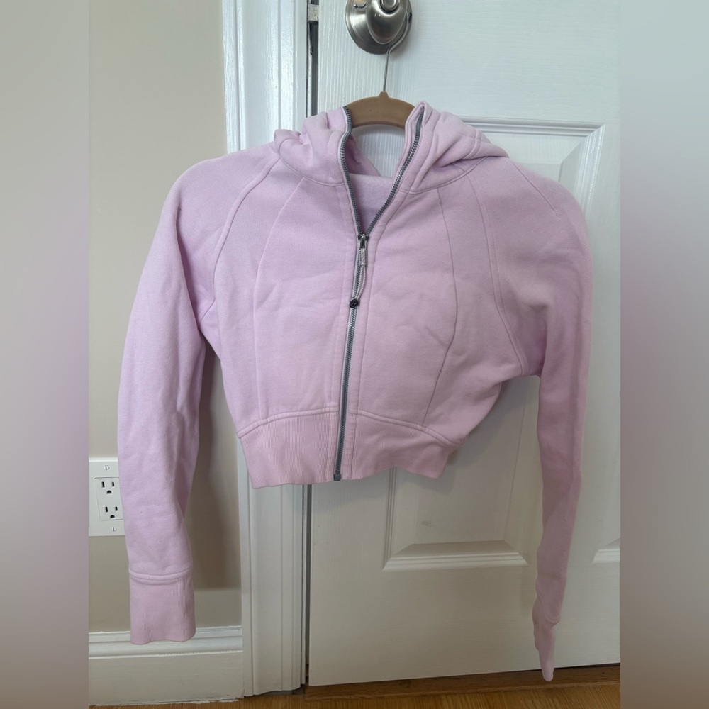 Lululemon Pink Cropped Hoodie